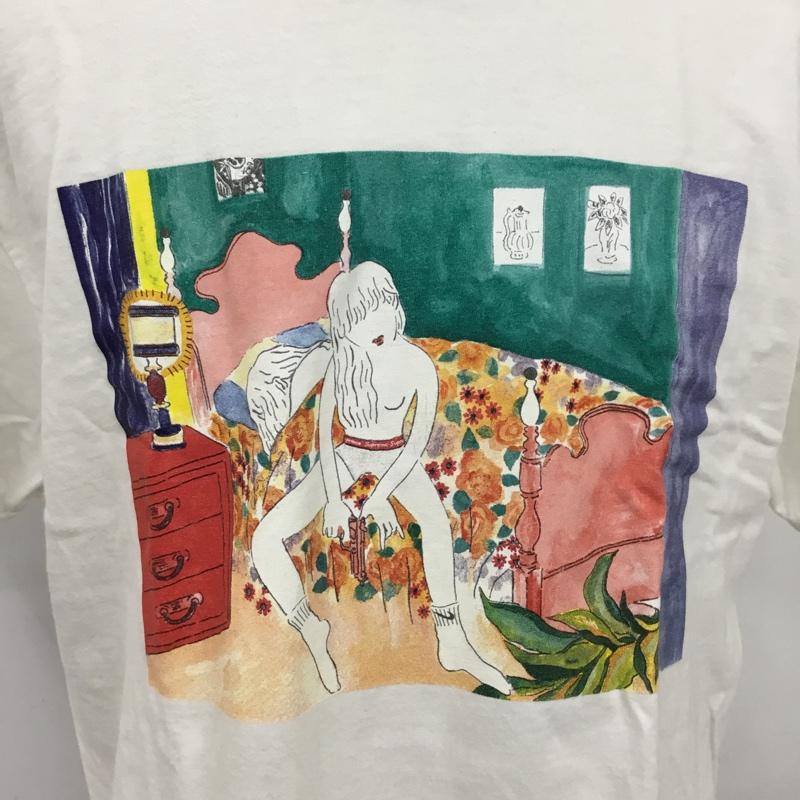 シュプリーム Supreme Tシャツ 半袖 18aw Mteeオートモアイbedroomスウェット 半袖カットソー コラボ L プリント 白 / ホワイト /  メンズ USED 古着 中古 10109983
