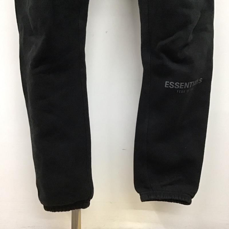 エッセンシャルズ ESSENTIALS パンツ ワークパンツ、ペインターパンツ ワークパンツ ワイドパンツ カジュアルパンツ スウェットパンツ S ロゴ、文字 黒 / ブラック /  メンズ USED 古着 中古 10124769