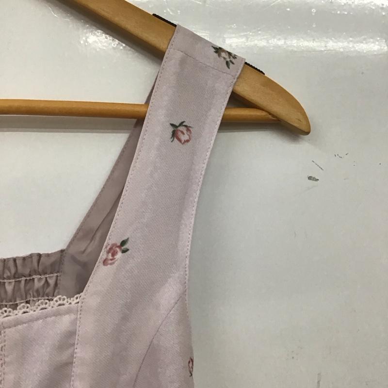 アクシーズファム axes femme ワンピース ひざ丈スカート ノースリーブワンピース フレアワンピース M プリント マルチカラー / マルチカラー / レディース USED 古着 中古 10134222