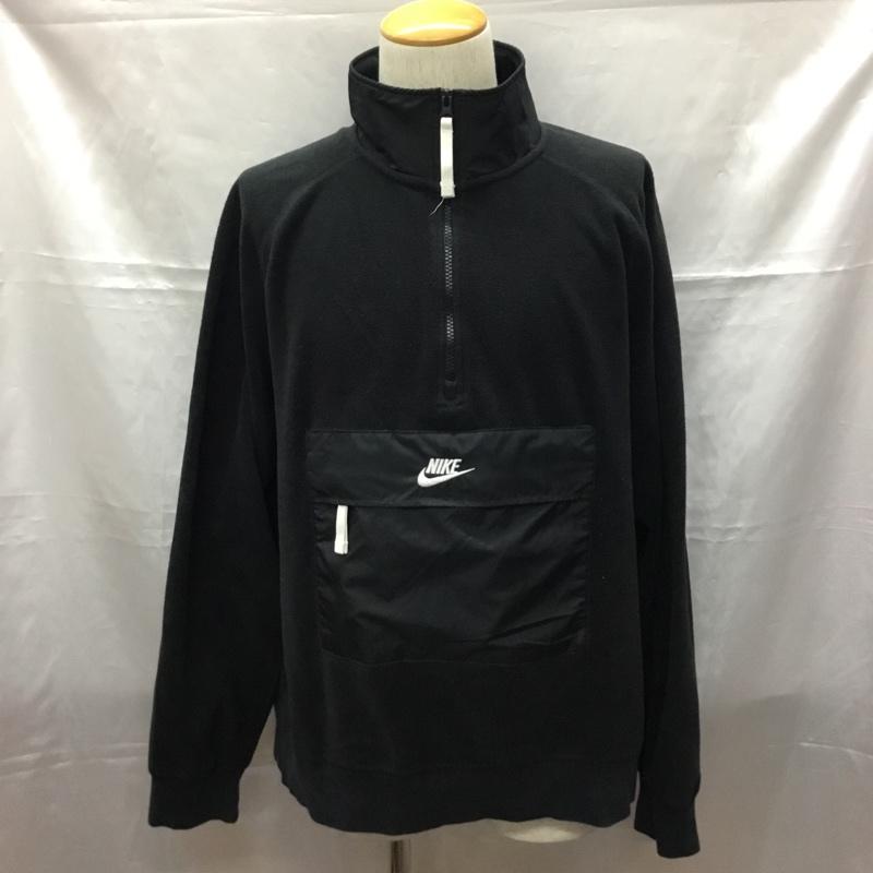 ナイキ NIKE ジャケット、上着 ジャケット、ブレザー cj4546-010 フリースアノラックジャケット プルオーバージャケット スポーツウェア XL ロゴ、文字 黒 / ブラック / メンズ USED 古着 中古 10109413