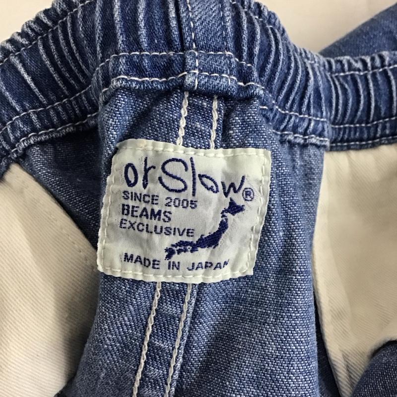 オアスロウ orSlow パンツ デニム、ジーンズ デニムパンツ ワイドパンツ カジュアルパンツ S 無地 インディゴ / インディゴ / メンズ USED 古着 中古 10131342