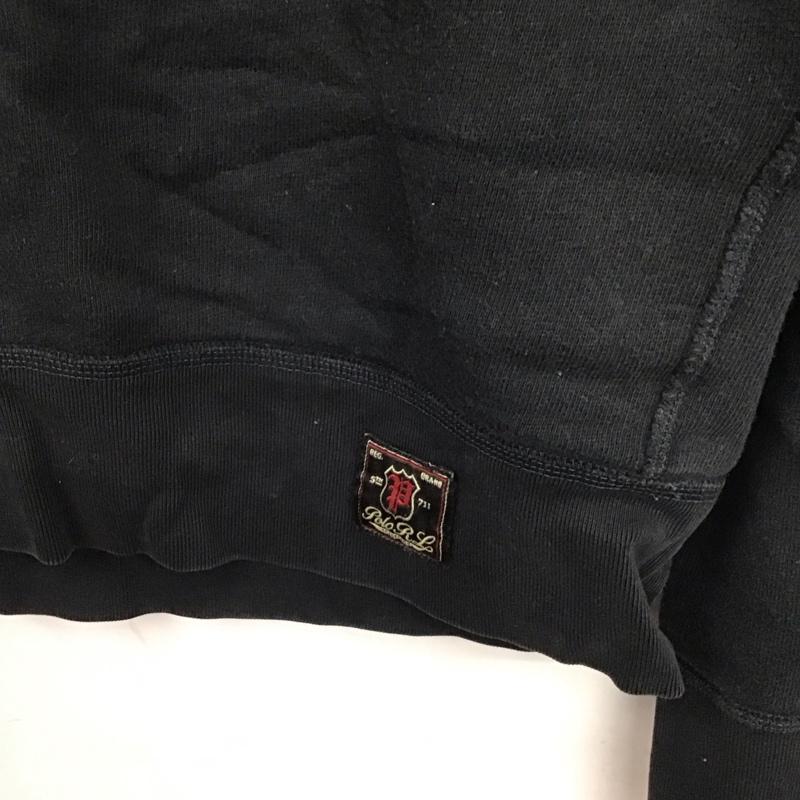ポロラルフローレン POLO RALPH LAUREN トレーナー 長袖 長袖トレーナー スウェット クルーネック プルオーバー M ロゴ、文字 黒 / ブラック / メンズ USED 古着 中古 10130685