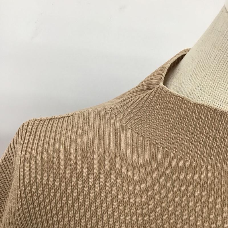 ザラ ZARA ニット、セーター 長袖 6254 109 450 スタンドネック M 無地 ベージュ / ベージュ /  レディース USED 古着 中古 10116668