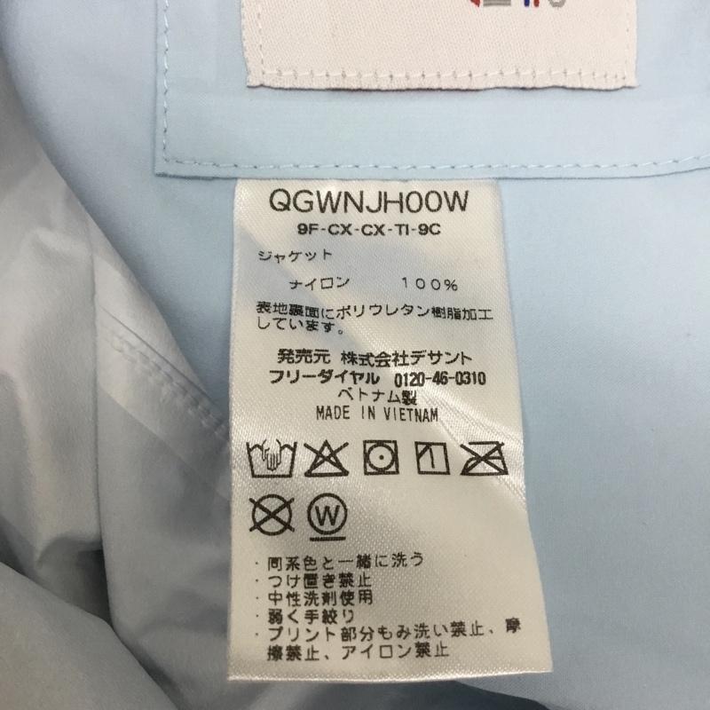 ルコックスポルティフ le coq sportif ウェア ウェア QGWNJH00W レインウエア ゴルフ 上下セット ジャケット パンツ L ロゴ、文字 白 / ホワイト / X 黒 / ブラック / X 水色 / ライトブルー / レディース USED 古着 中古 10135538