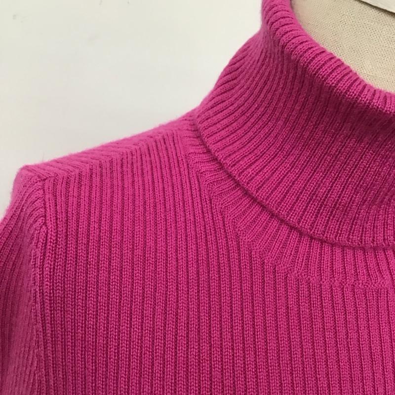 バーバリーブルーレーベル BURBERRY BLUE LABEL ニット、セーター 長袖 FBF32-615-14 タートルネック 38 ワンポイント 紫 / パープル /  レディース USED 古着 中古 10115480