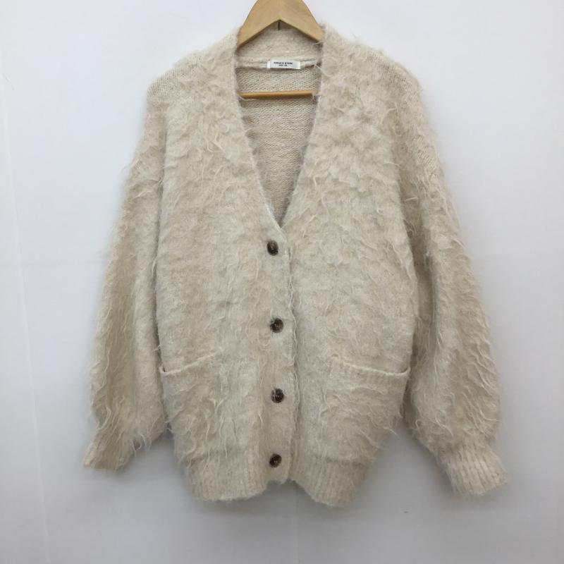 フリークスストア FREAK S STORE カーディガン 長袖 FREE 無地 アイボリー / アイボリー / レディース USED 古着 中古 10137801