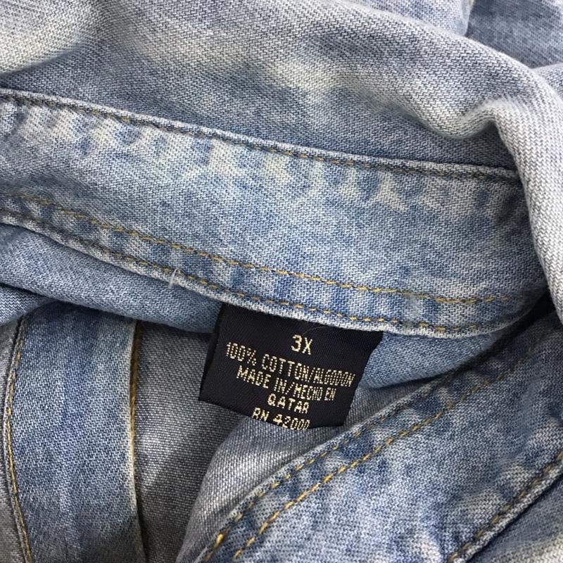 古着 USED シャツ、ブラウス 半袖 半袖シャツ ボタンダウンシャツ カラーシャツ 無地 インディゴ / インディゴ / メンズ USED 古着 中古 10133672