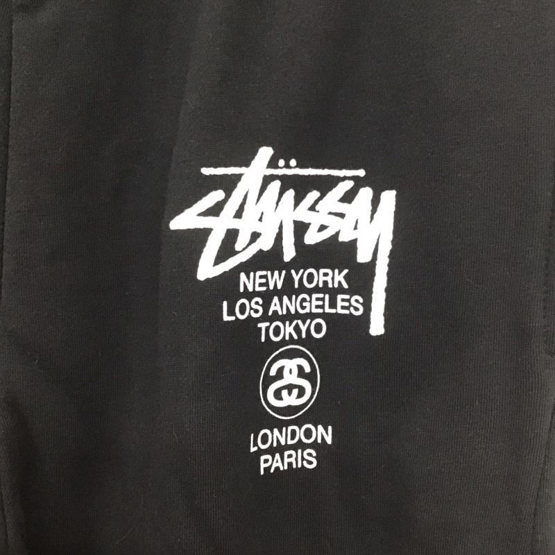 ステューシー STUSSY パンツ ワークパンツ、ペインターパンツ ワイドパンツ カジュアルパンツ ワークパンツ スウェットパンツ L ロゴ、文字 黒 / ブラック / メンズ USED 古着 中古 10134064