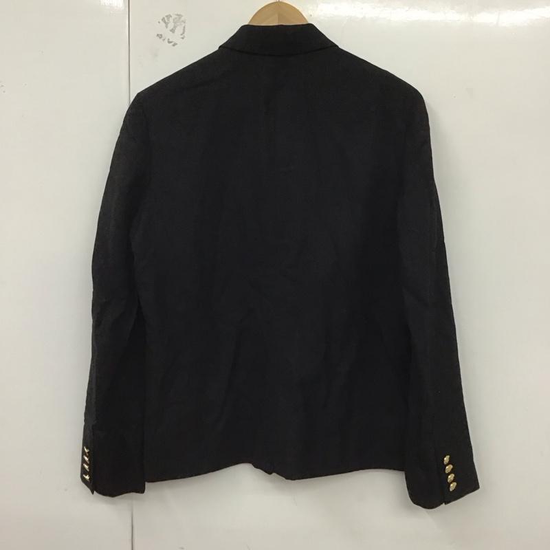 ローレンラルフローレン LAUREN RALPH LAUREN ジャケット、上着 ジャケット、ブレザー ブレザー カジュアルジャケット 80s 緑タグ 金ボタン ロゴ、文字 黒 / ブラック / レディース USED 古着 中古 10128987