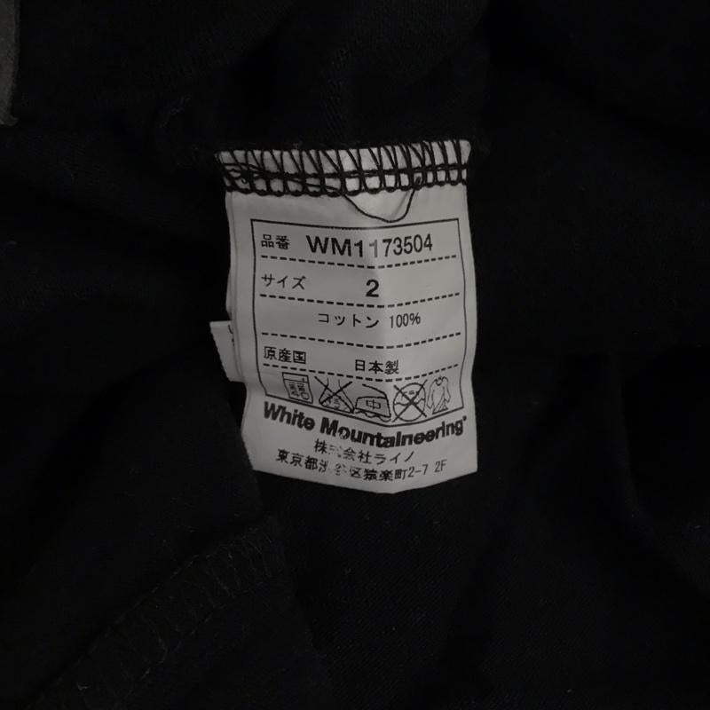 ホワイトマウンテニアリング WHITE MOUNTAINEERING Tシャツ 半袖 WM1173504 クルーネック バックロゴ 2 プリント 黒 / ブラック / メンズ USED 古着 中古 10123005