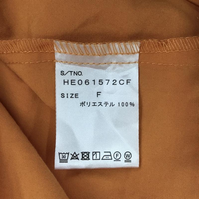 ヘザー Heather シャツ、ブラウス 長袖 FREE 無地 橙 / オレンジ / レディース USED 古着 中古 10122000