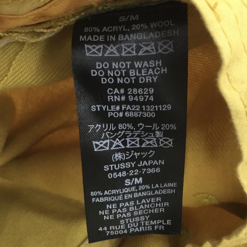 ステューシー STUSSY 帽子 ハット FREE ロゴ、文字 マスタード / マスタード / メンズ USED 古着 中古 10140575