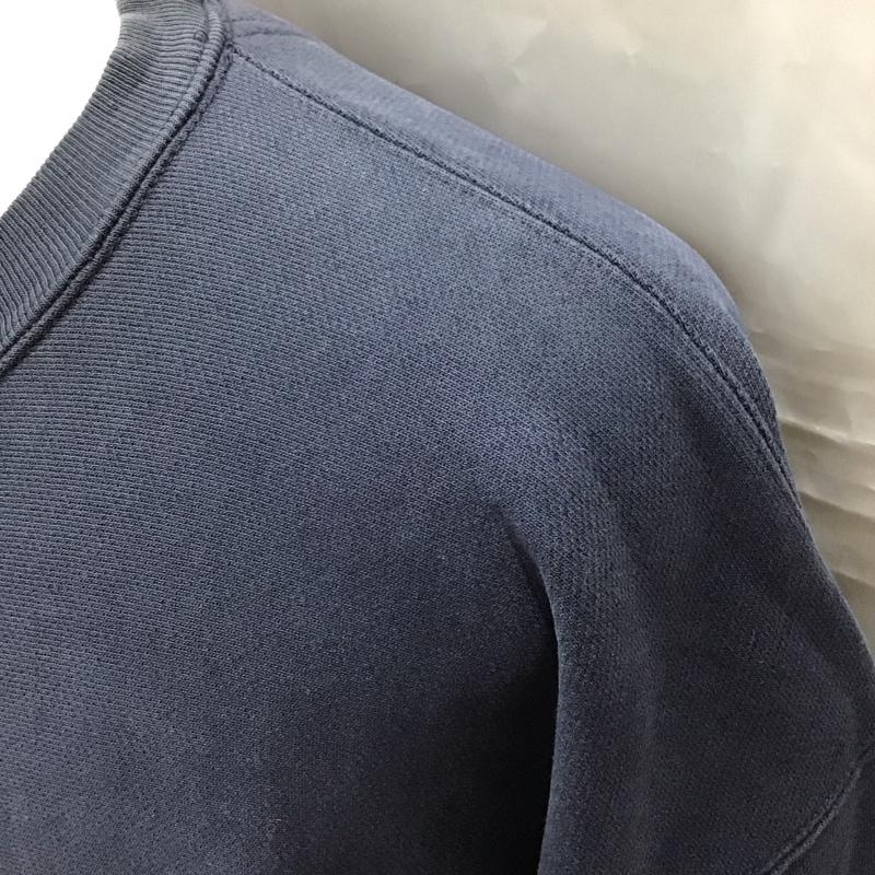 チャンピオン Champion トレーナー 長袖 長袖トレーナー スウェット クルーネック リブスウェットカットソー 古着 XXL ロゴ、文字 紺 / ネイビー / メンズ USED 古着 中古 10114380