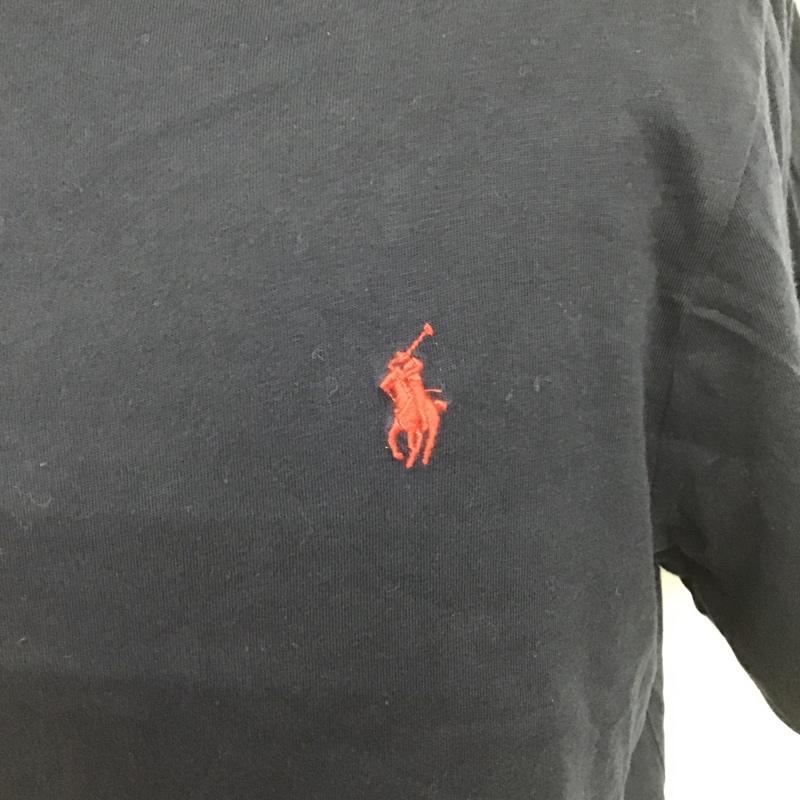 ポロラルフローレン POLO RALPH LAUREN Tシャツ 半袖 半袖カットソー クルーネックカットソー 刺繍Tシャツ M ロゴ、文字 紺 / ネイビー / メンズ USED 古着 中古 10105574