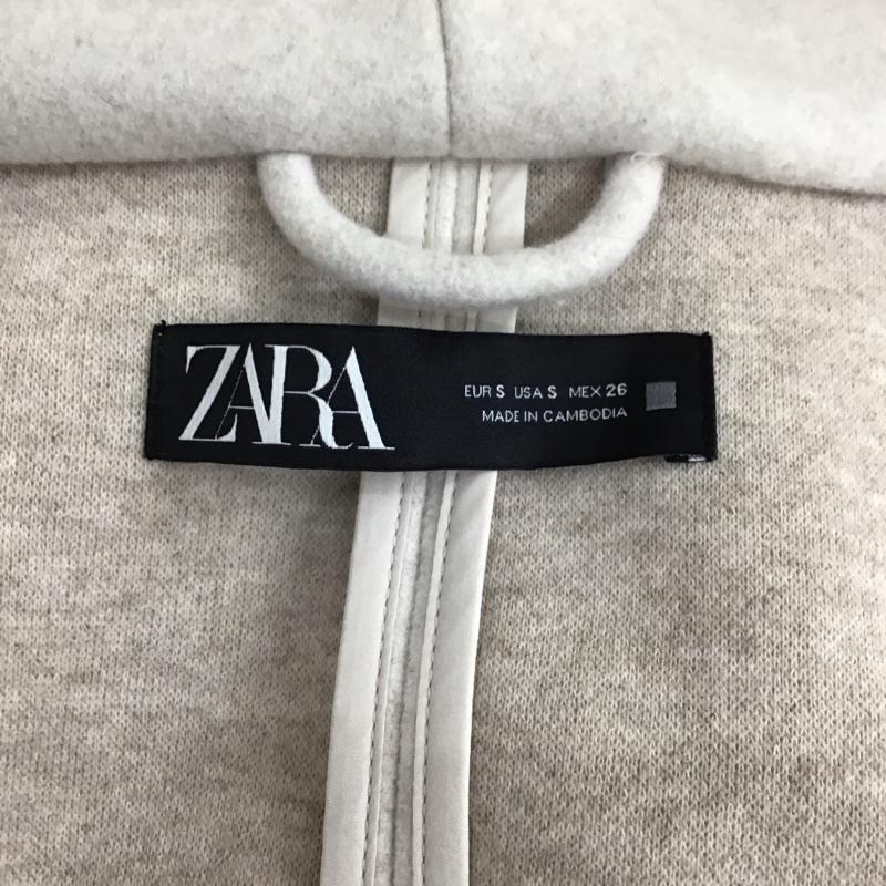 ザラ ZARA コート コート一般 ロングコート アウター ジャケット フード付きコート S 無地 白 / ホワイト / レディース USED 古着 中古 10118509