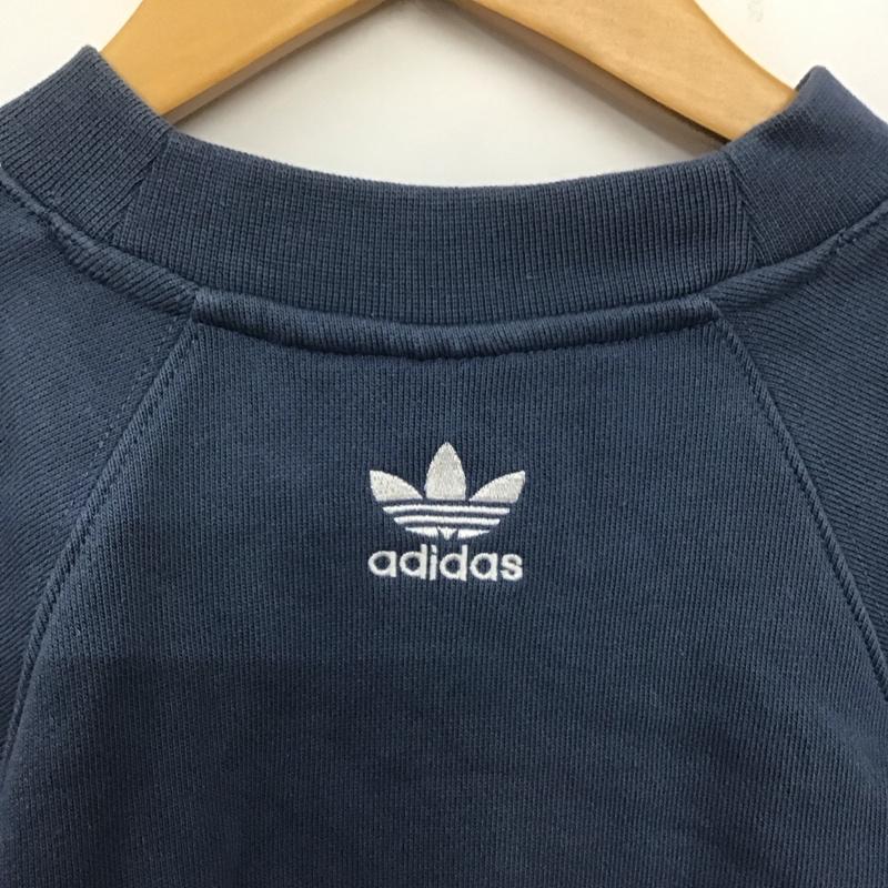 アディダス adidas トレーナー 長袖 hk7345 RekiveCrewSweatshirt 長袖トレーナー XS ロゴ、文字 紺 / ネイビー / メンズ USED 古着 中古 10139178