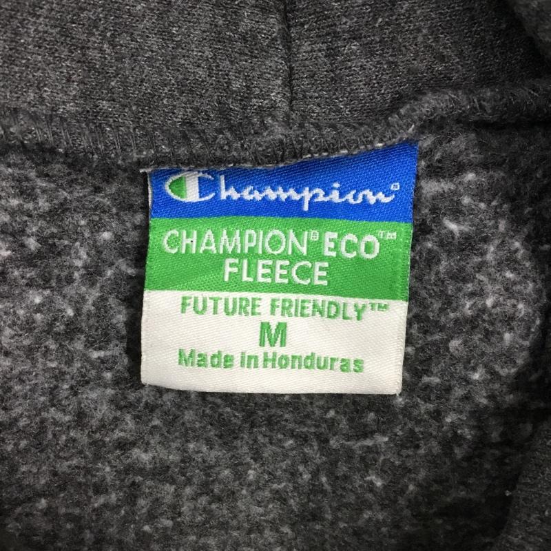 チャンピオン Champion パーカー 長袖 長袖パーカー フード付きパーカー プリントスウェット トレーナー M ロゴ、文字 灰 / グレー /  メンズ USED 古着 中古 10113531