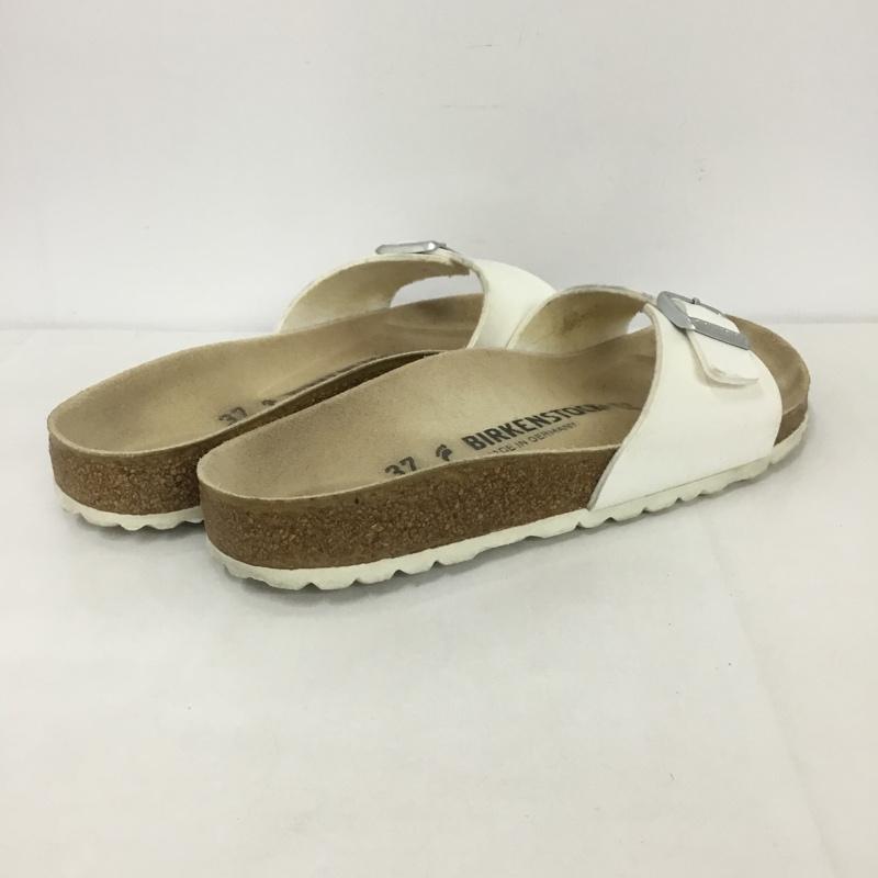 ビルケンシュトック BIRKENSTOCK サンダル サンダル MADRID 24 37 24.0cm ロゴ、文字 白 / ホワイト / レディース USED 古着 中古 10124372