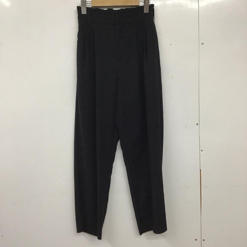 ビューティアンドユースユナイテッドアローズ BEAUTY&YOUTH UNITED ARROWS パンツ スラックス 1614-299-6305 カルゼ バックゴム テーパード パンツ 2 S 無地 黒 / ブラック / レディース USED 古着 中古 10139362