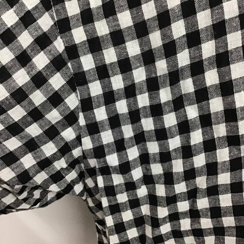 ニコアンド niko and... カットソー 半袖 半袖シャツ カラーシャツ 半袖カットソー チェックシャツ 3 チェック 白 / ホワイト / X 黒 / ブラック /  レディース USED 古着 中古 10106858