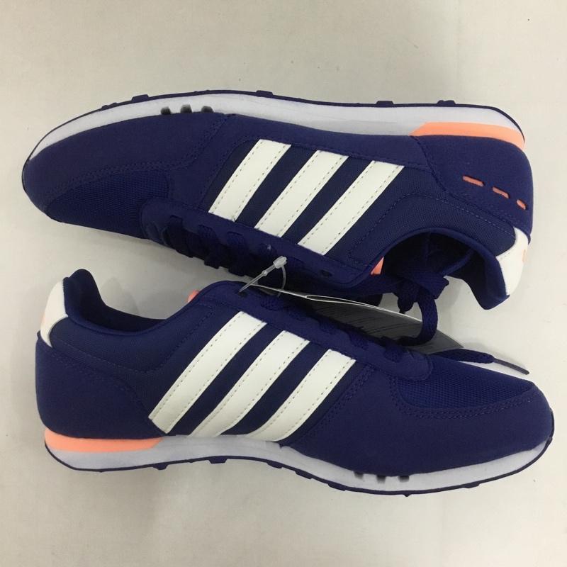 アディダス adidas スニーカー スニーカー AW4950 NEOCITYRACER W 23cm 23.0cm ロゴ、文字 紺 / ネイビー / X 白 / ホワイト / X 橙 / オレンジ / レディース USED 古着 中古 10124273