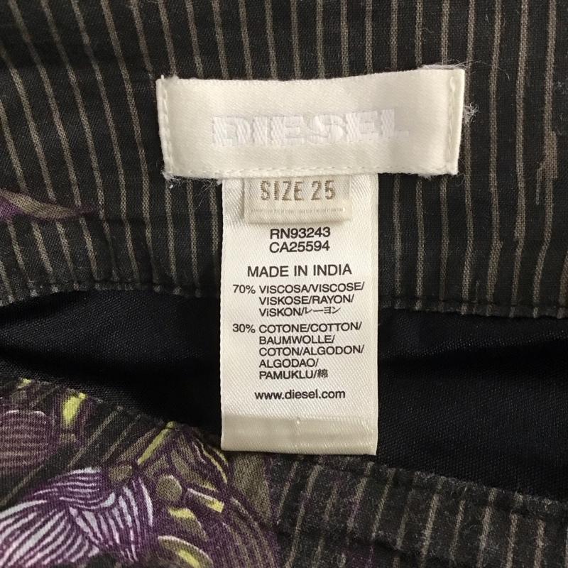 ディーゼル DIESEL スカート ミニスカート ストライプ マルチカラー / マルチカラー / レディース USED 古着 中古 10137760