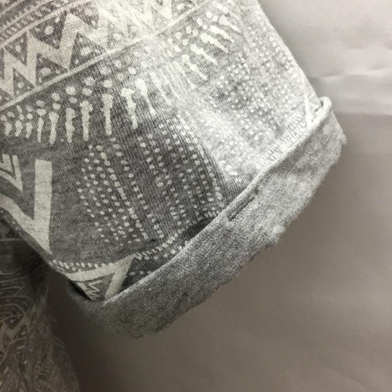 ザラ ZARA Tシャツ 半袖 半袖カットソー プリントTシャツ クルーネックカットソー S プリント 灰 / グレー /  メンズ USED 古着 中古 10108971