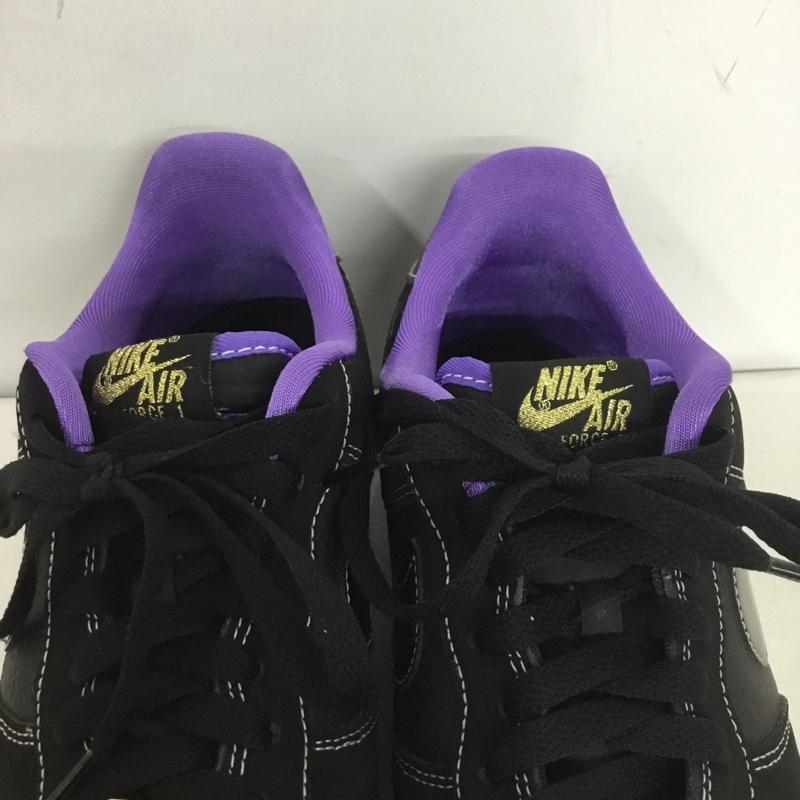 ナイキ NIKE スニーカー スニーカー DR9866-001 AIR FORCE 1 07 LV8 EMB 27cm 27.0cm ロゴ、文字 黒 / ブラック / X 白 / ホワイト / X 紫 / パープル / メンズ USED 古着 中古 10137853