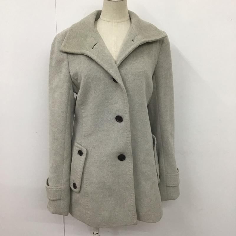 バーバリーロンドン Burberry London コート コート一般 コート カラージャケット アウター アンゴラコート 40 無地 灰 / グレー / レディース USED 古着 中古 10107382