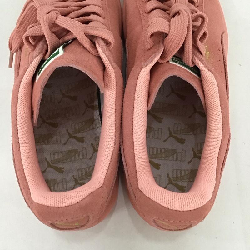 プーマ PUMA スニーカー スニーカー 355462 12 CLASSIC スエード 25cm 25.0cm ロゴ、文字 桃 / ピンク / レディース USED 古着 中古 10123372
