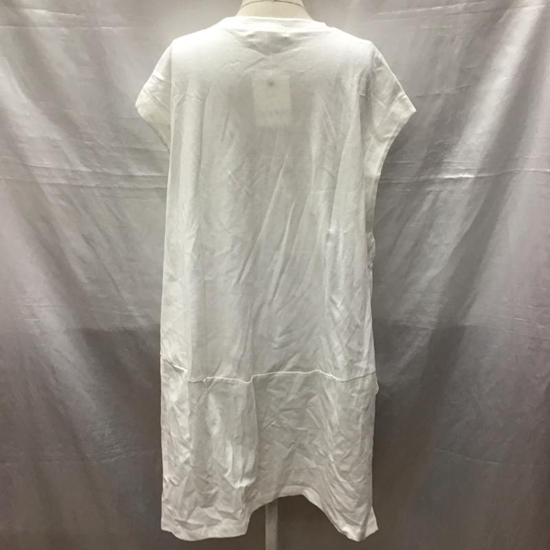 古着 USED カットソー 半袖 2015204 tang ノースリーブ サイドスリット タグ付き 38 無地 白 / ホワイト / レディース USED 古着 中古 10123499