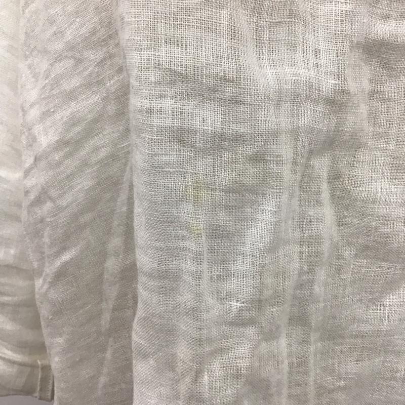 ザラ ZARA カットソー 長袖 4786 257 251 リネンシャツ M 無地 白 / ホワイト /  レディース USED 古着 中古 10108152