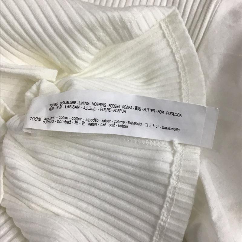 ザラ ZARA カットソー 半袖 0085/550/251 オーブンショルダー ニットT M 無地 白 / ホワイト / レディース USED 古着 中古 10131024