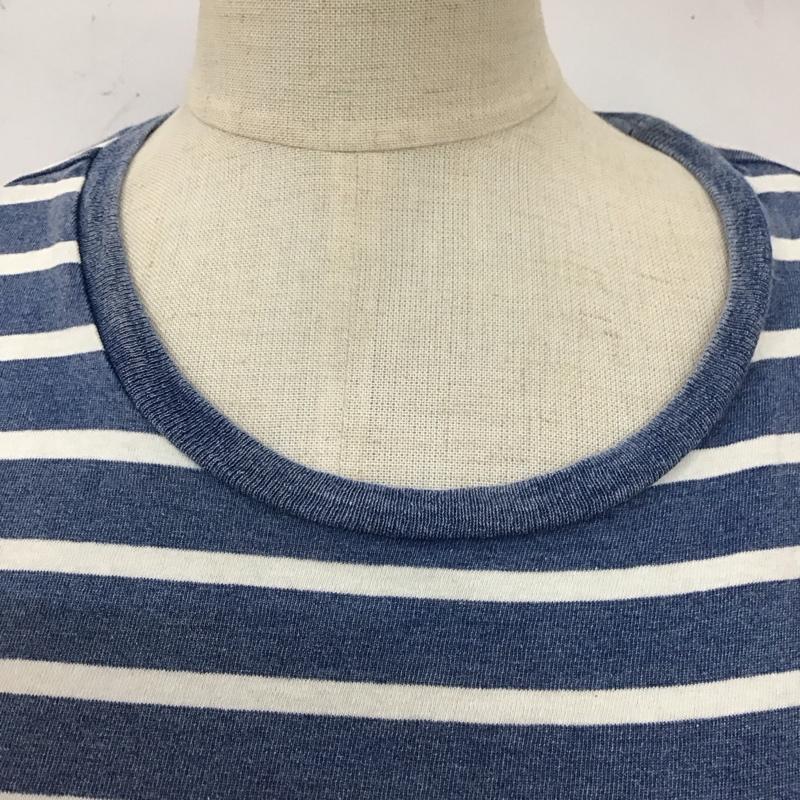 ポロラルフローレン POLO RALPH LAUREN Tシャツ 半袖 半袖カットソー プリントTシャツ クルーネックカットソー XS ボーダー柄 白 / ホワイト / X 青 / ブルー / レディース USED 古着 中古 10112199