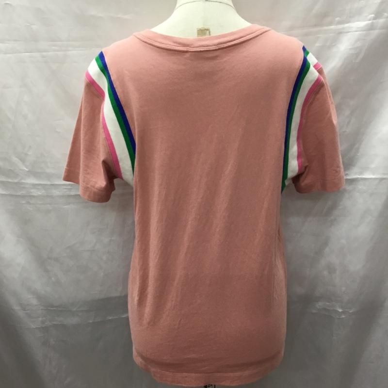 ナイキ NIKE Tシャツ 半袖 DJ1118-685 Vネック スポーツウェア M ロゴ、文字 桃 / ピンク / レディース USED 古着 中古 10115551