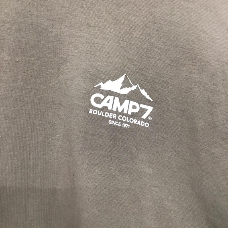 キャンプセブン CAMP7 カットソー 長袖 cp4202432009 ビッグシルエットバックロゴロンT クルーネックカットソー M ロゴ、文字 茶 / ブラウン / レディース USED 古着 中古 10119554