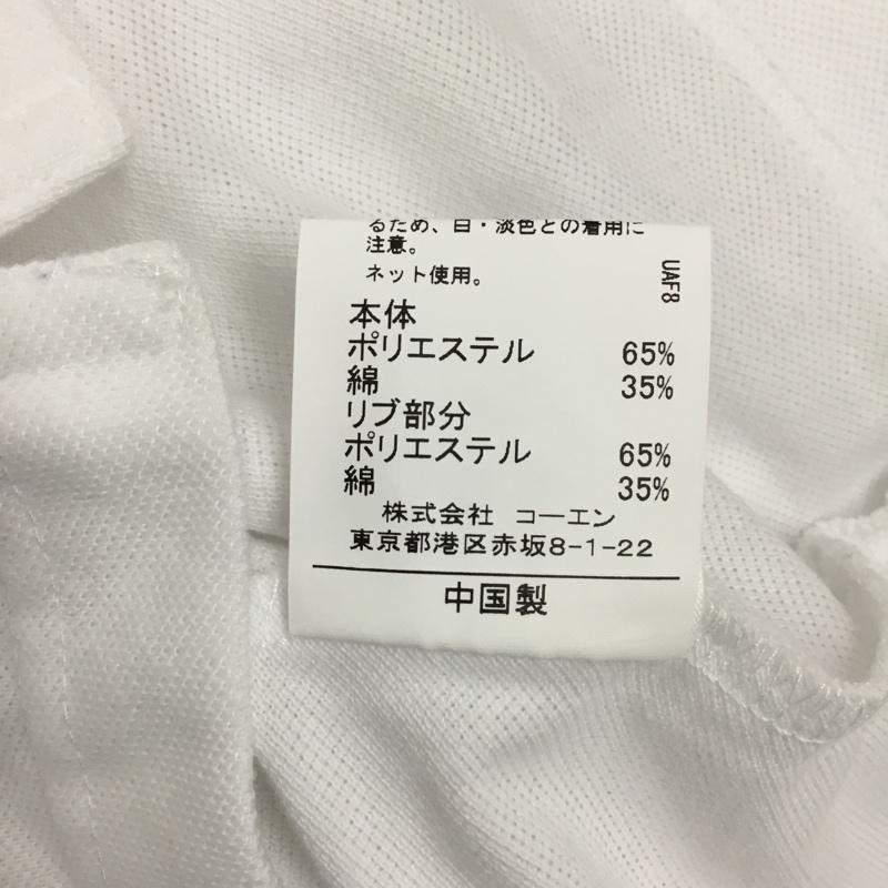コーエン coen ポロシャツ 半袖 7525-603-9036 鹿の子レギュラーポロシャツ M ワンポイント 白 / ホワイト / メンズ USED 古着 中古 10119334