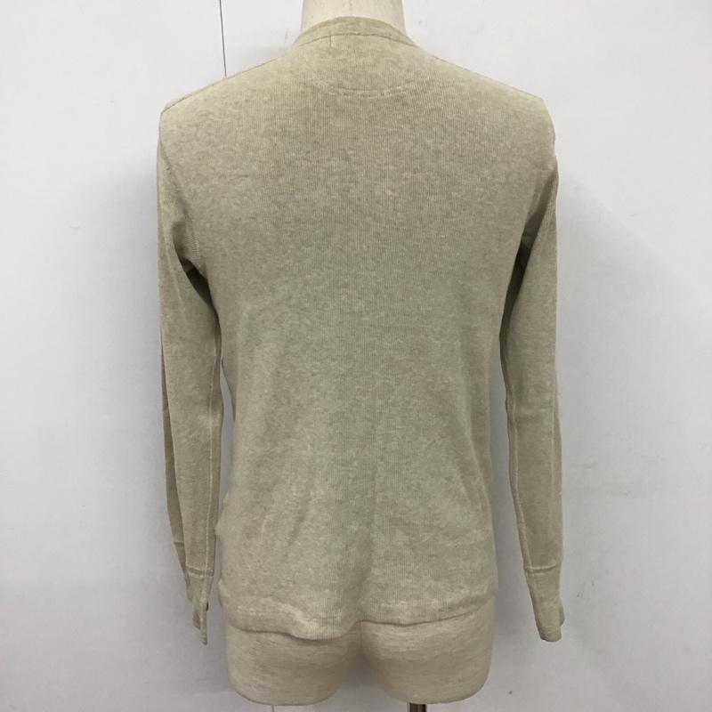 ポロバイラルフローレン Polo by RALPH LAUREN カットソー 長袖 長袖カットソー ヘンリーネックカットソー ロングスリーブカットソー プリントTシャツ M 無地 ベージュ / ベージュ /  メンズ USED 古着 中古 10111481
