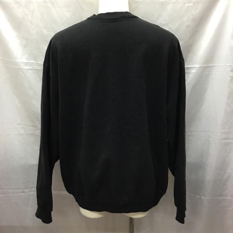 ロサンゼルスアパレル LOS ANGELES APPAREL トレーナー 長袖 長袖スウェット 長袖トレーナー リブカットソー 長袖カットソー 無地トレーナー XL 無地 黒 / ブラック / メンズ USED 古着 中古 10112428