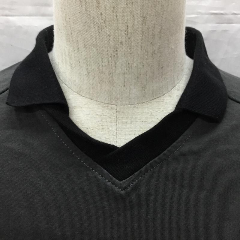 ナインティナインティ 9090 カットソー 長袖 nn1531 長袖Tシャツ 長袖カットソー カラーシャツ L ロゴ、文字 黒 / ブラック / メンズ USED 古着 中古 10114047