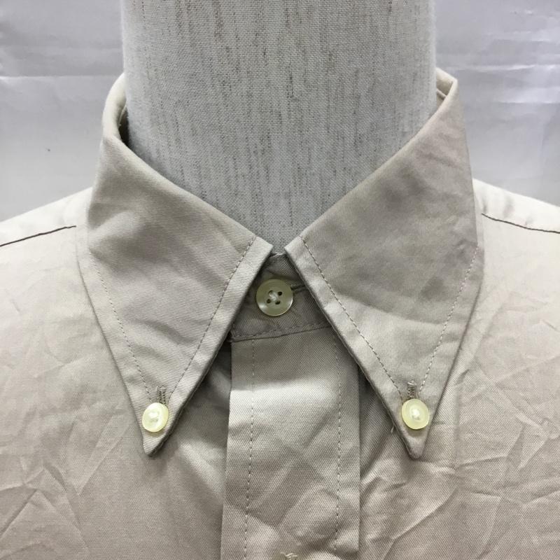 チャップス CHAPS シャツ、ブラウス 長袖 ボタンダウン L 無地 ベージュ / ベージュ / メンズ USED 古着 中古 10116093