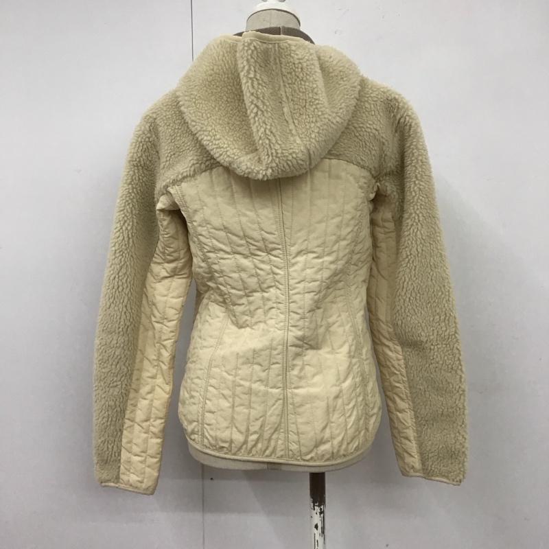 パタゴニア patagonia ジャケット、上着 ジャケット、ブレザー 23100F0 フリース フード レトロ XS ロゴ、文字 アイボリー / アイボリー / レディース USED 古着 中古 10109047