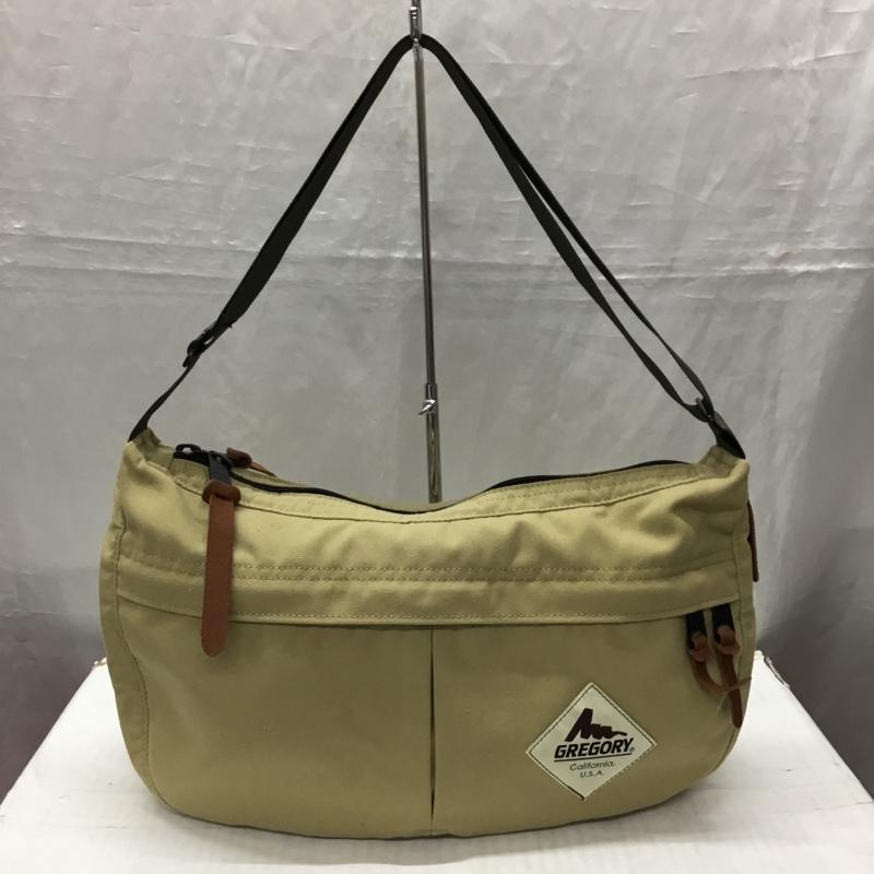 グレゴリー GREGORY ショルダーバッグ ショルダーバッグ 茶タグ ロゴ、文字 ベージュ / ベージュ / メンズ USED 古着 中古 10121850