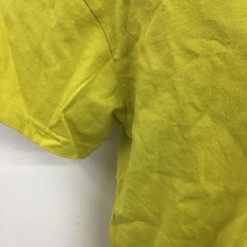 サマンサモスモス Samansa Mos2 Tシャツ 半袖 半袖カットソー プリントTシャツ クルーネックカットソー FREE ロゴ、文字 黄 / イエロー / レディース USED 古着 中古 10125179