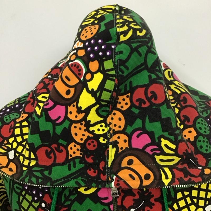 アベイシングエイプ A BATHING APE パーカー 長袖 ジップアップパーカー 長袖パーカー フード付きパーカー プリントスウェット XL プリント マルチカラー / マルチカラー / メンズ USED 古着 中古 10107395