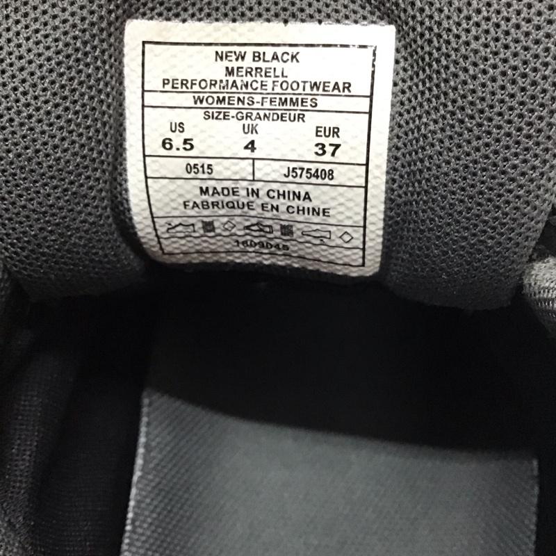 メレル MERRELL アウトドアシューズ アウトドアシューズ J575408 トレッキングシューズ ゴアテックス スニーカー US6.5 US:6.5 ロゴ、文字 黒 / ブラック / レディース USED 古着 中古 10118136