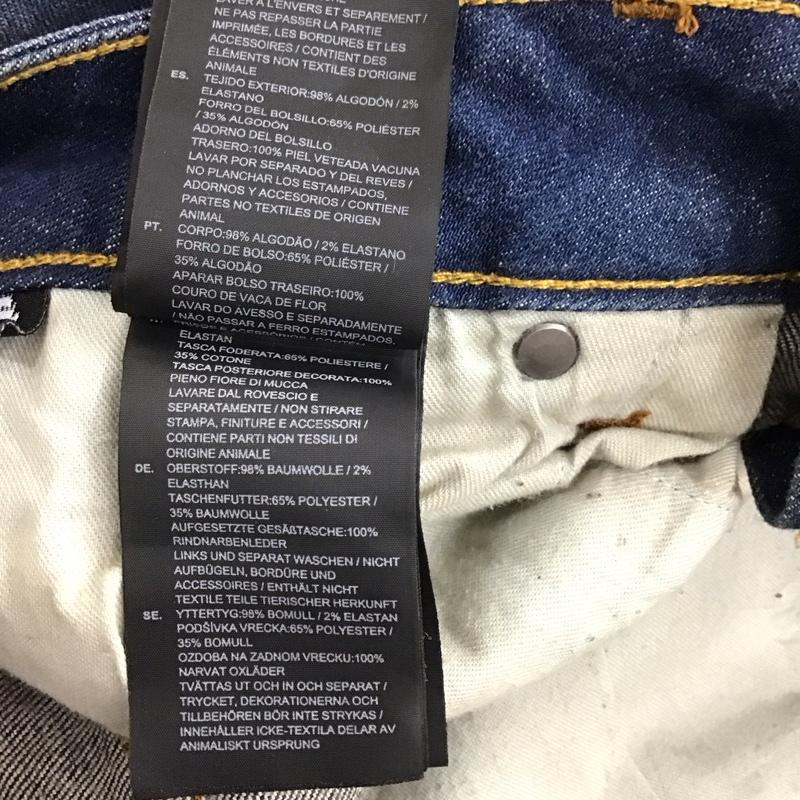 ジースターロゥ G-STAR RAW パンツ デニム、ジーンズ デニムパンツ スリムパンツ ストレッチパンツ ジーンズ 34インチ 無地 インディゴ / インディゴ / メンズ USED 古着 中古 10119467