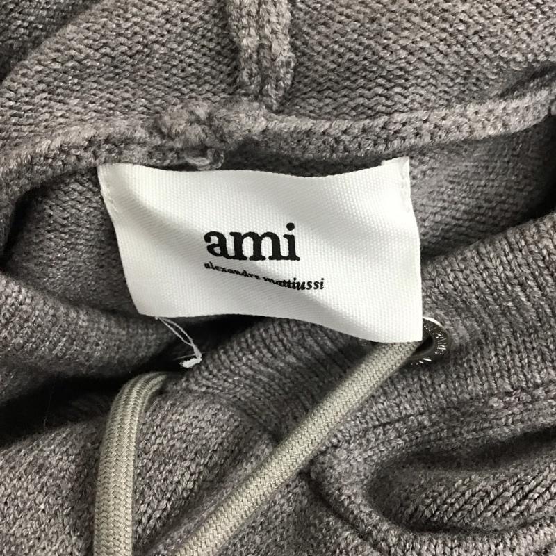 アミ ami ニット、セーター 長袖 XL 無地 灰 / グレー / メンズ USED 古着 中古 10108167