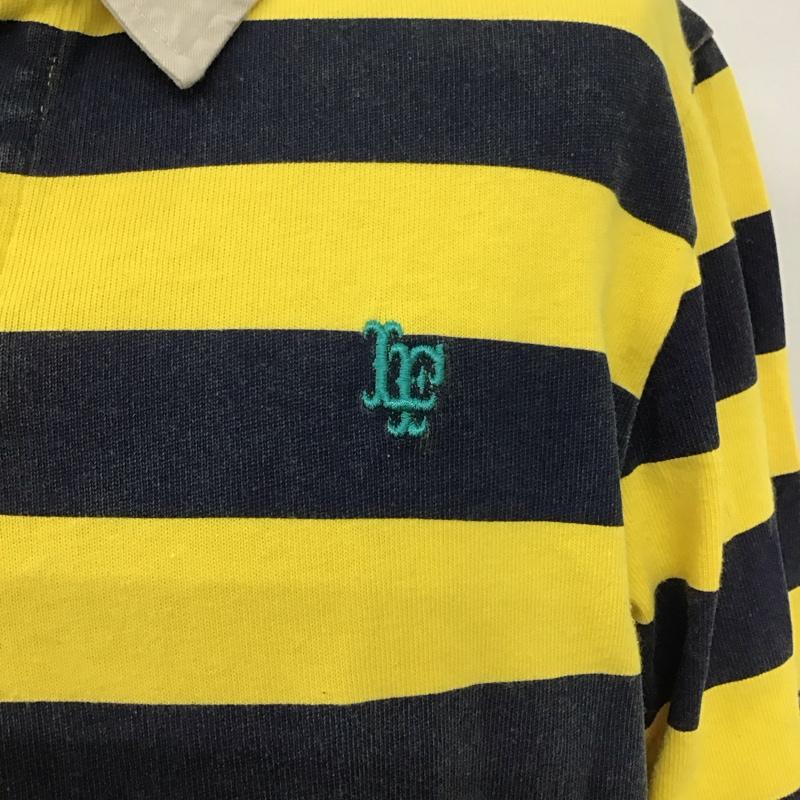 ラファイエット Lafayette カットソー 長袖 ls200301 ラガーシャツ 長袖カットソー カラーシャツ M ボーダー柄 白 / ホワイト / X 黄 / イエロー / X 紺 / ネイビー /  メンズ USED 古着 中古 10109573