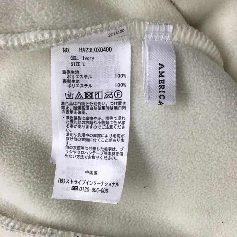 アメリカンホリック AMERICAN HOLIC ベスト ベスト HA23L0X0400 ステッチワークボアベスト L 無地 アイボリー / アイボリー / レディース USED 古着 中古 10122652